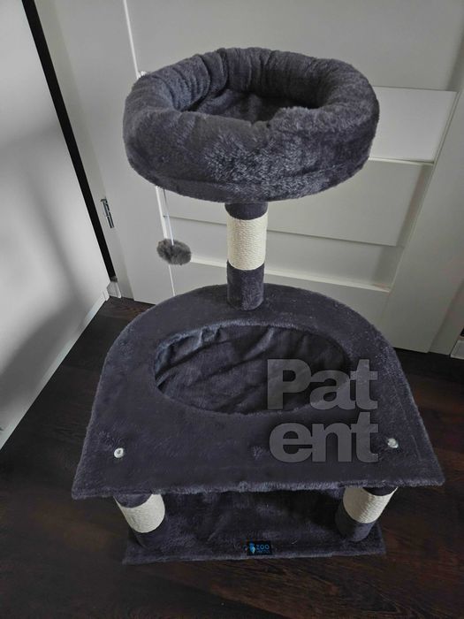 Drapak dla kota domek słupek do drapania legowisko kot dom 3 poziomy