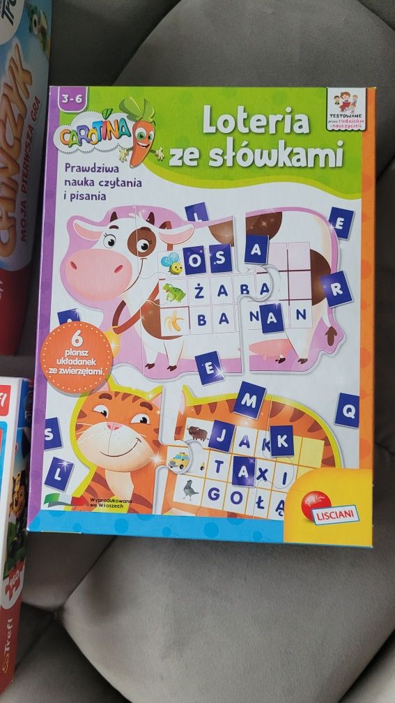 Zestaw gier edukacyjnych puzzle memos