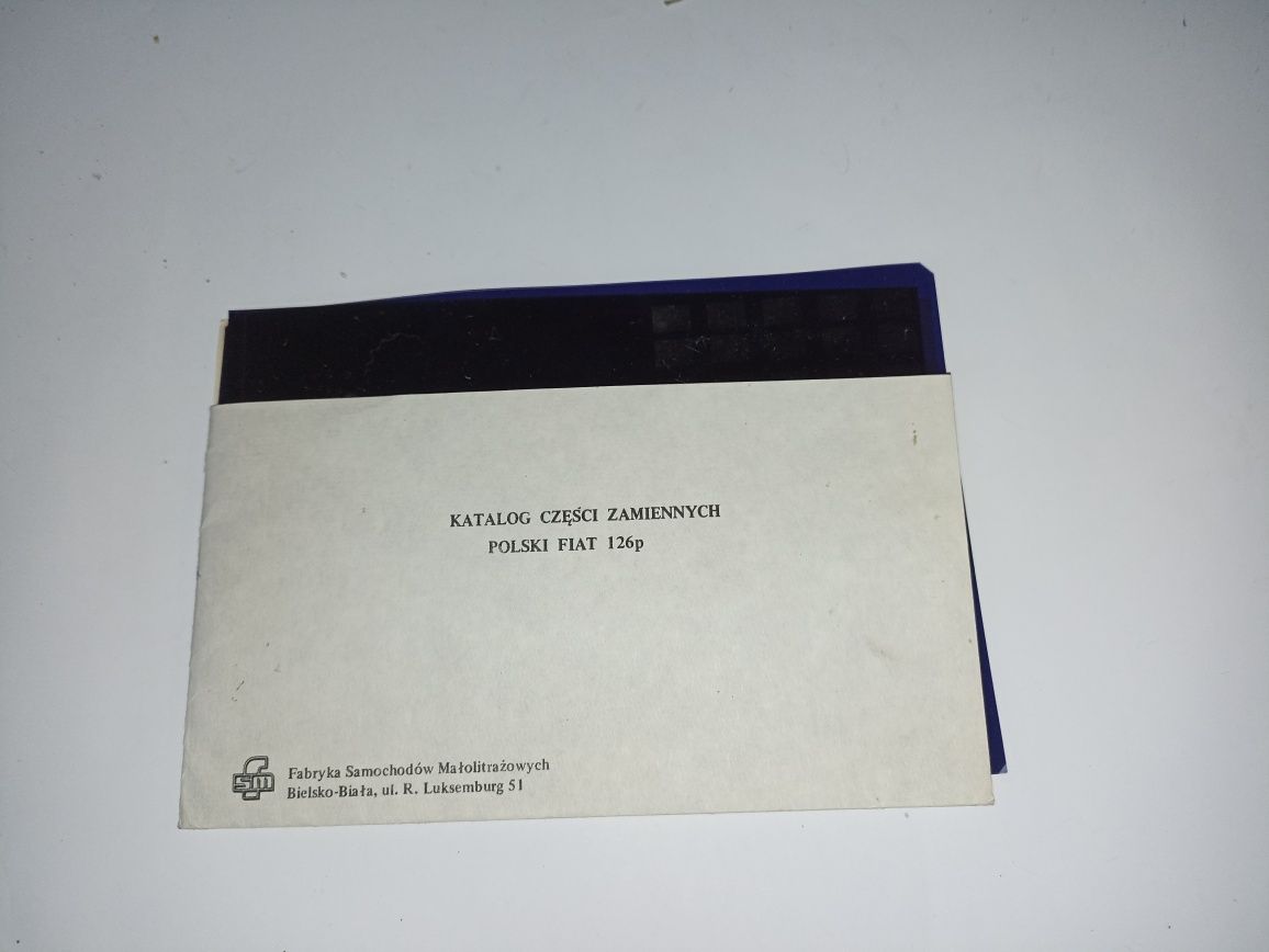 4 Klisze mikrofilmów katalog części zamiennych FSM 126p vintage prl