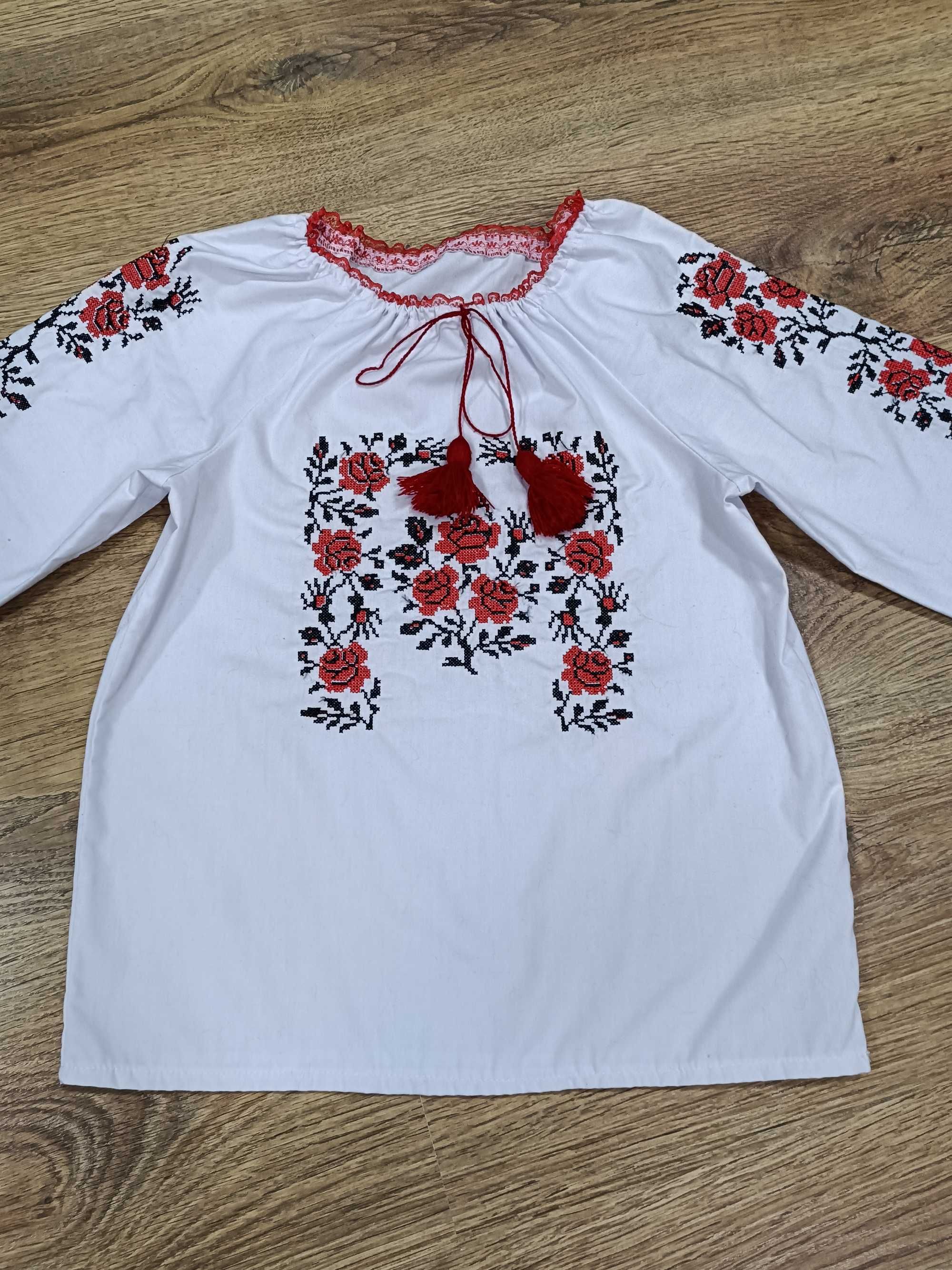 Вишита сорочка для дівчинки 122-128см вишиванка
