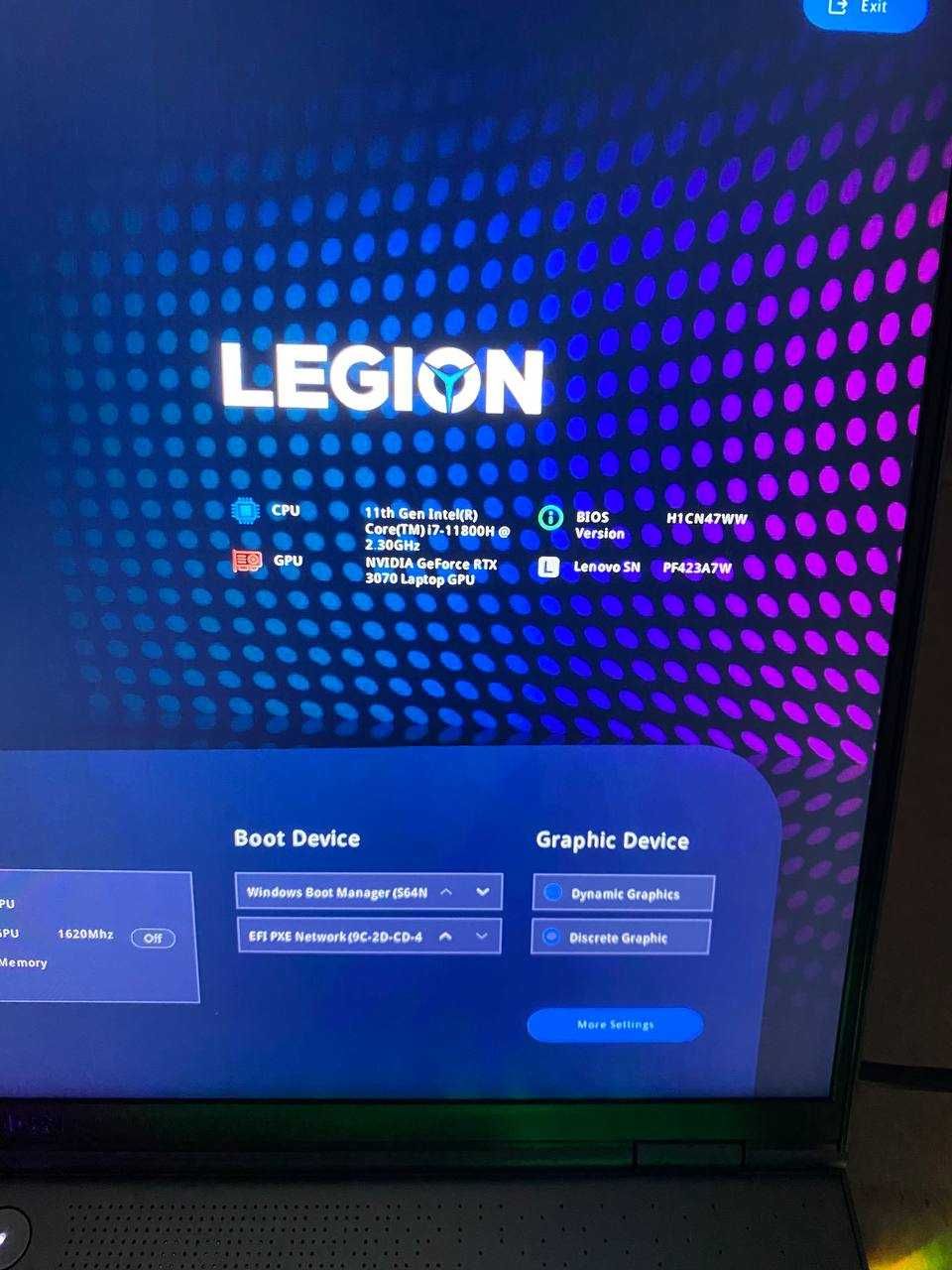 Lenovo Legion 7 16ITHg6 (82K6005LUS) RTX 3070, 16RAM,2TB SSD, i7-11800