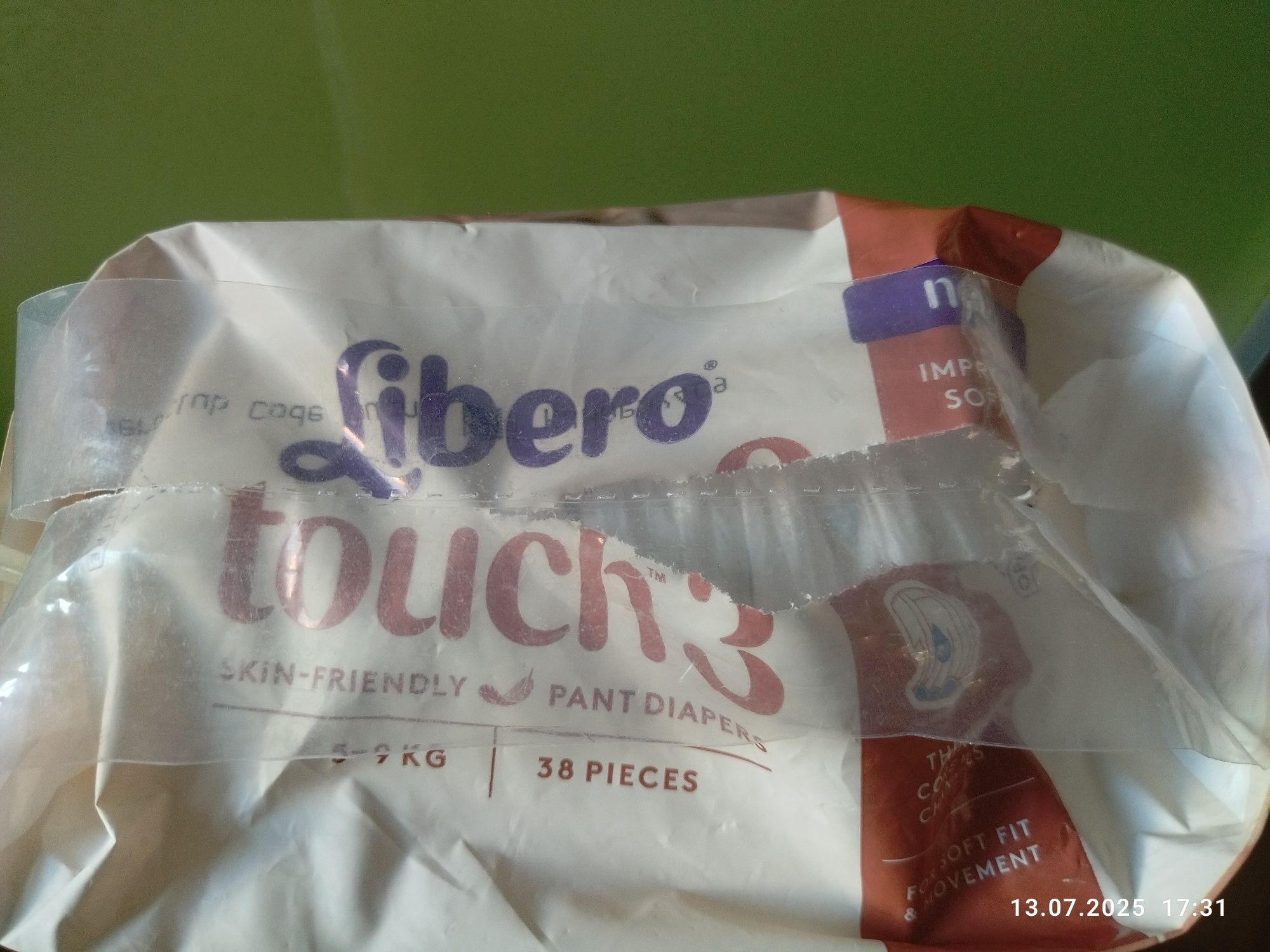 Памперсы трусики 5-9 кг подгузники Libero touch 3, шт 6 грн