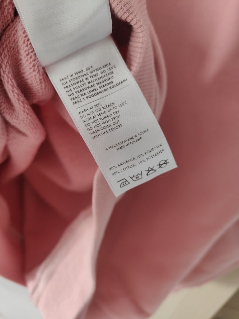 Bluza z kapturem kangurka oversize Plny Lala xS 34 Piña Colada