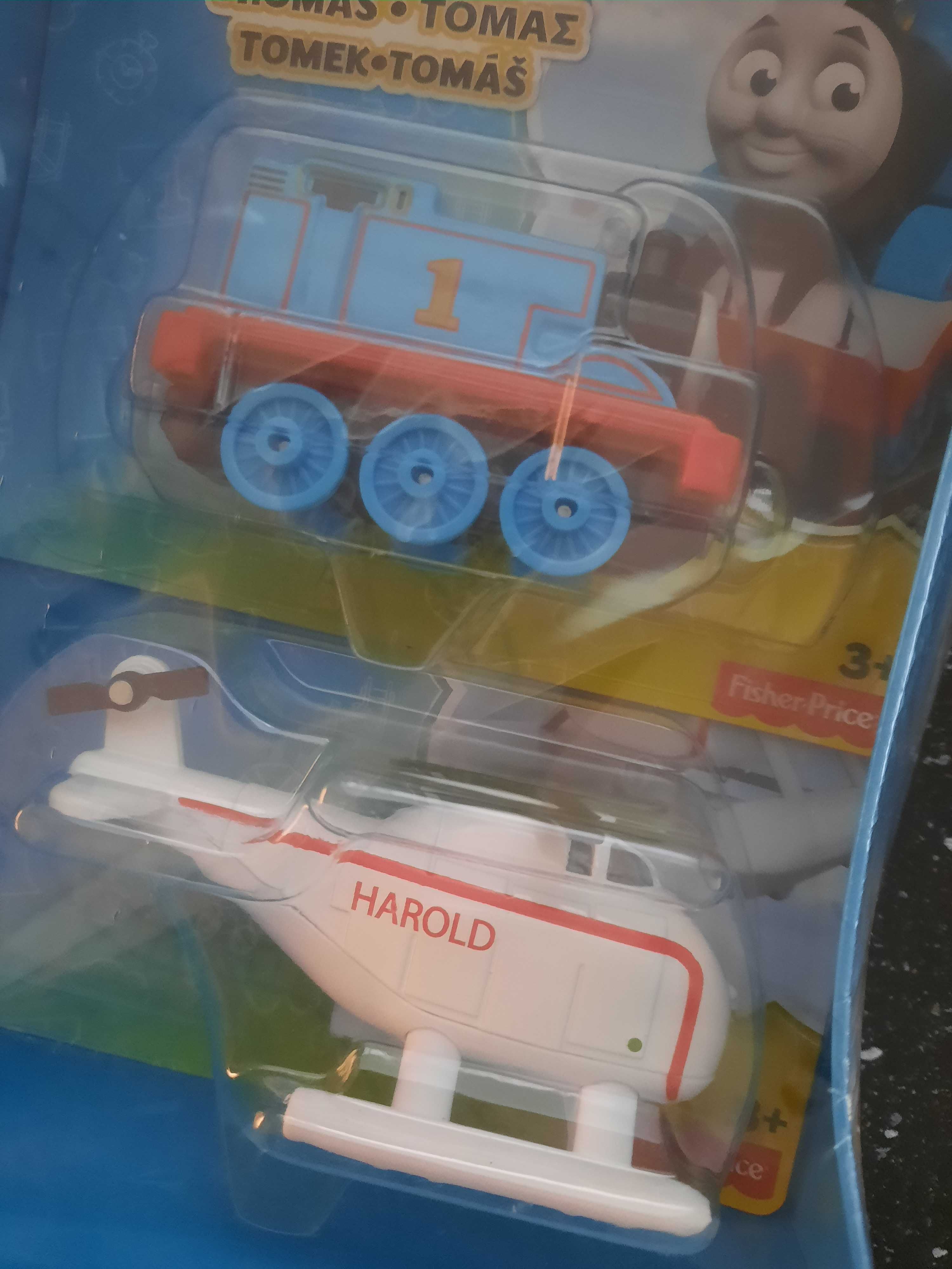 Lokomotywa Tomek i helikopter Harold 2-pak Fisher Price NOWE