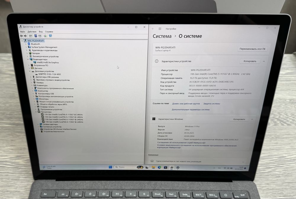 Microsoft Surface 13.5 / 2К / Laptop 4 / i5 (11) / RAM 16 GB / 512 GB