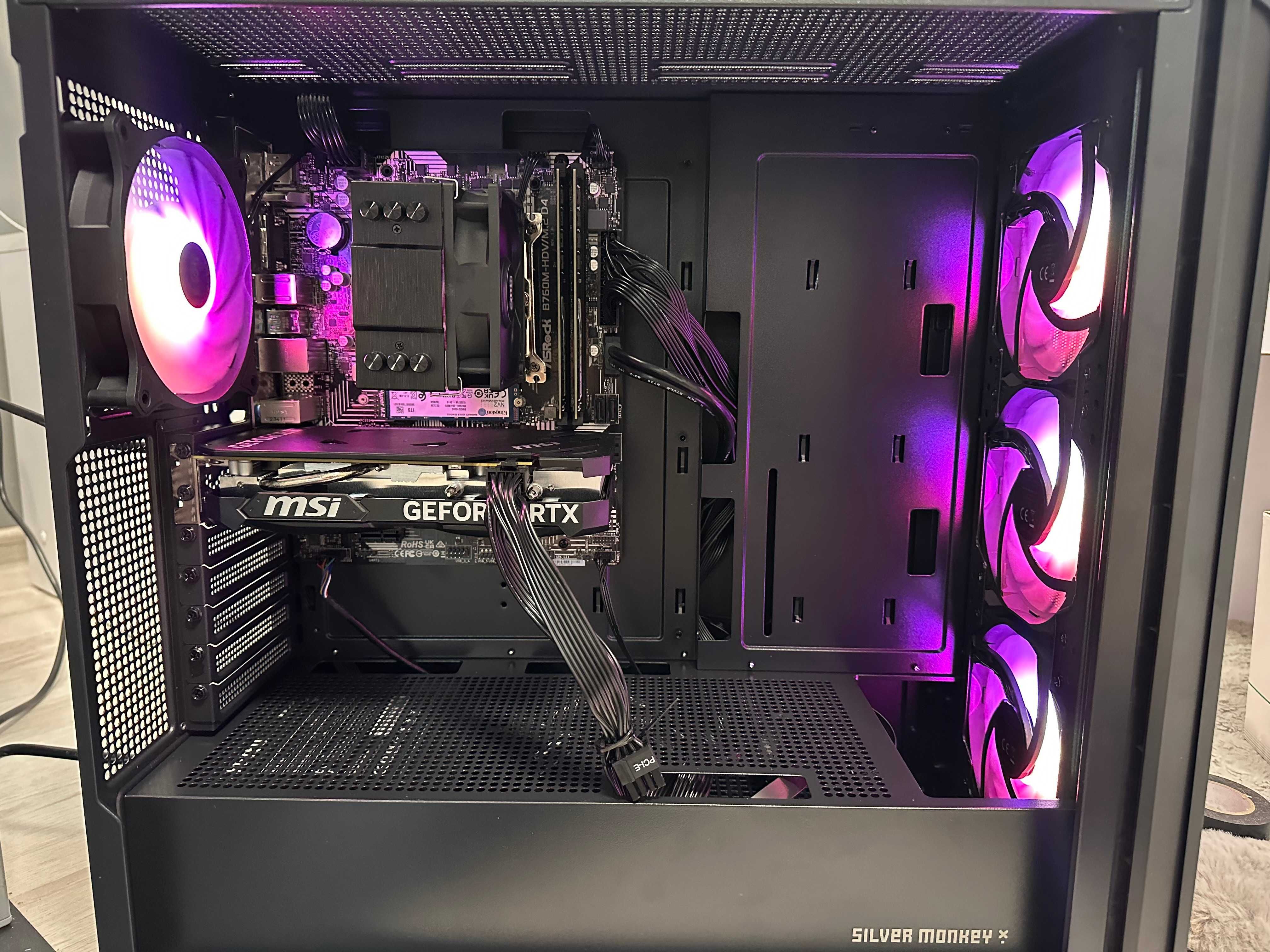 Komputer gamingowy Intel 12400F RTX 4060 32GB  1TB FV23% Gwarancja 24M