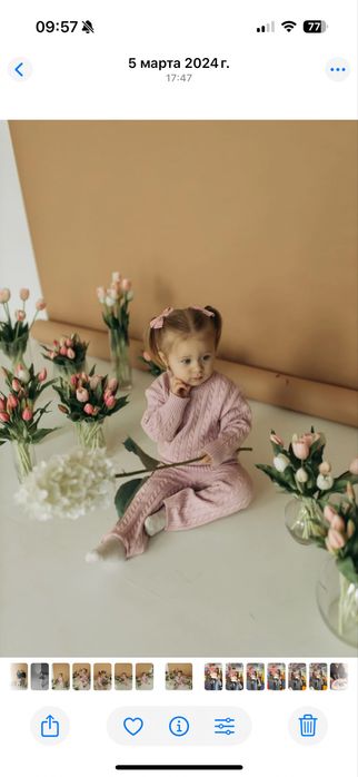 Вязаный костюм 92-98