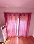 Cortinas Rosa Escuro + Varão + Conjunto 2 terminais [HÔMA]
