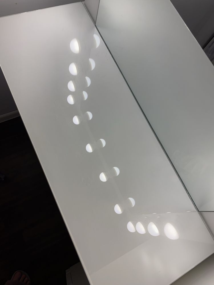 Toaletka z lustrem led
