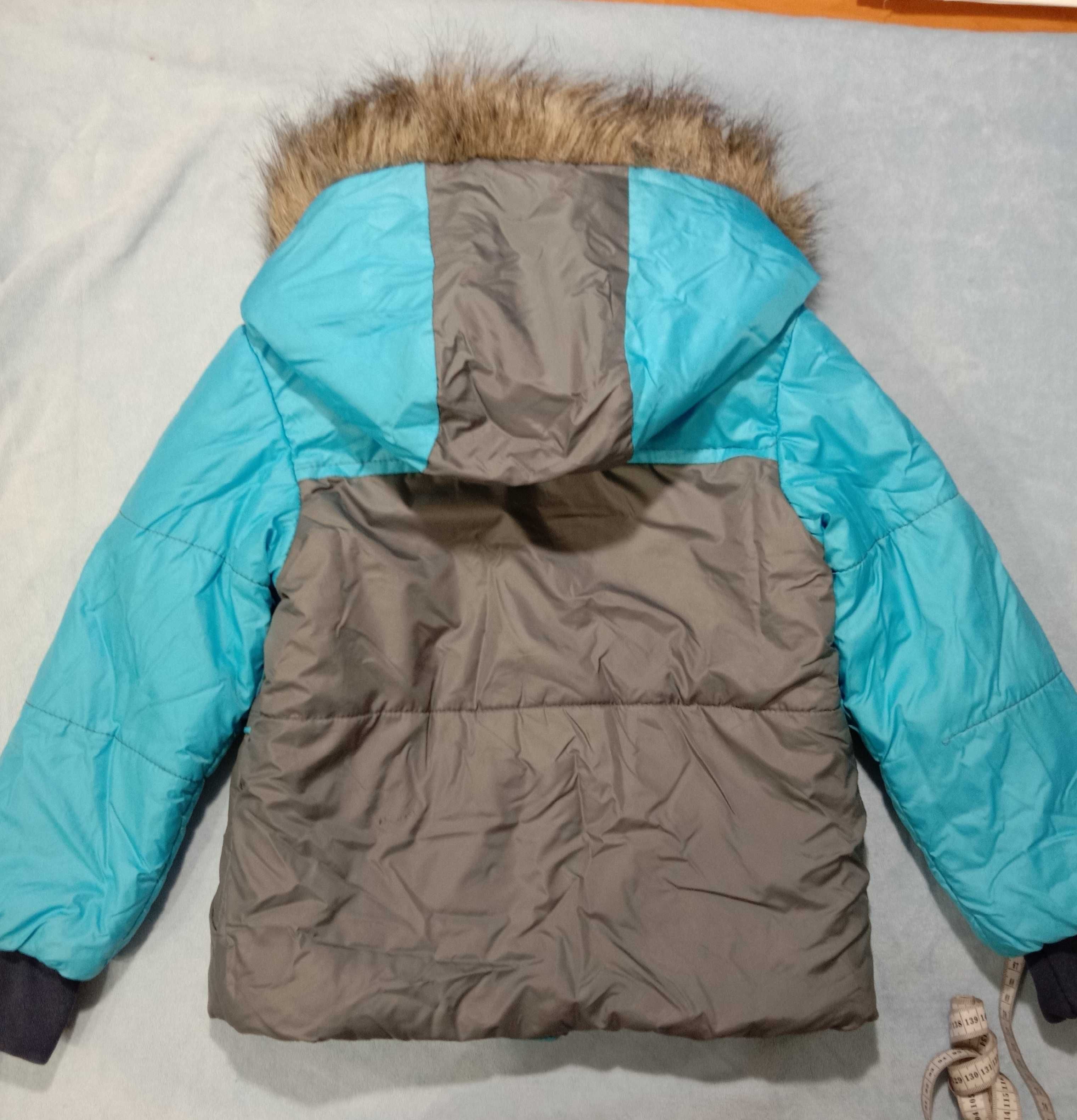 Зимний комплект, комбинезон и куртка для мальчика, 116 рост