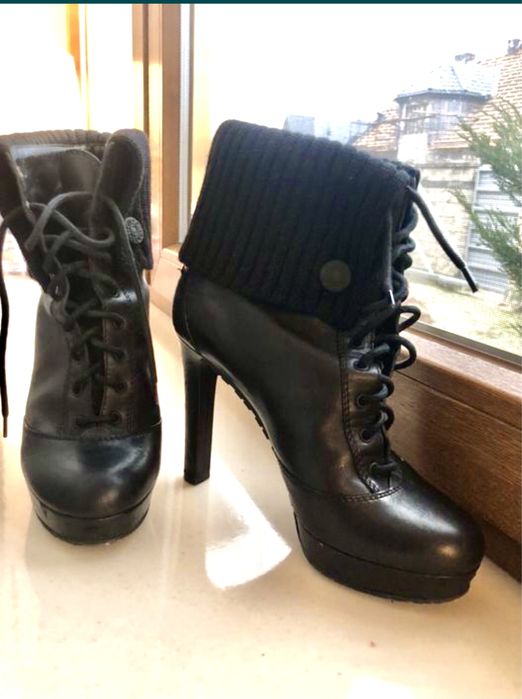 Botki GUCCI 37,5 skórzane oryginał