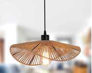 Rattanowa Lampa Wisząca Boho Vintage