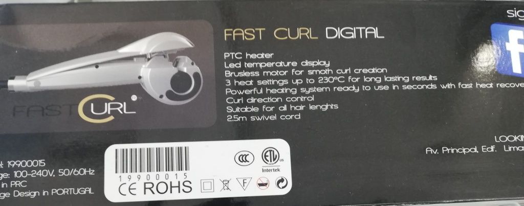 Modelador para fazer caracóis  novo Fast Curl