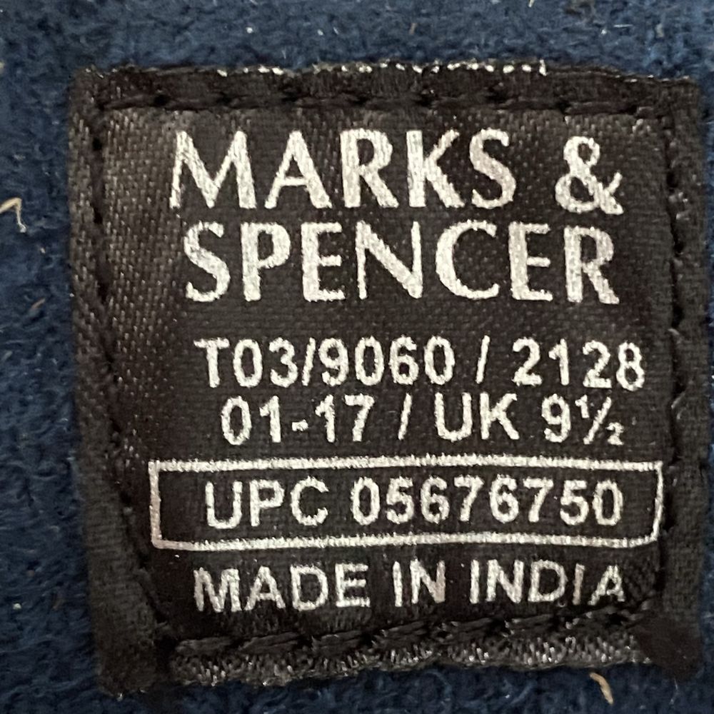 Туфлі топсайдери чоловічі нат шкіра  Marks and Spencer р-р 43