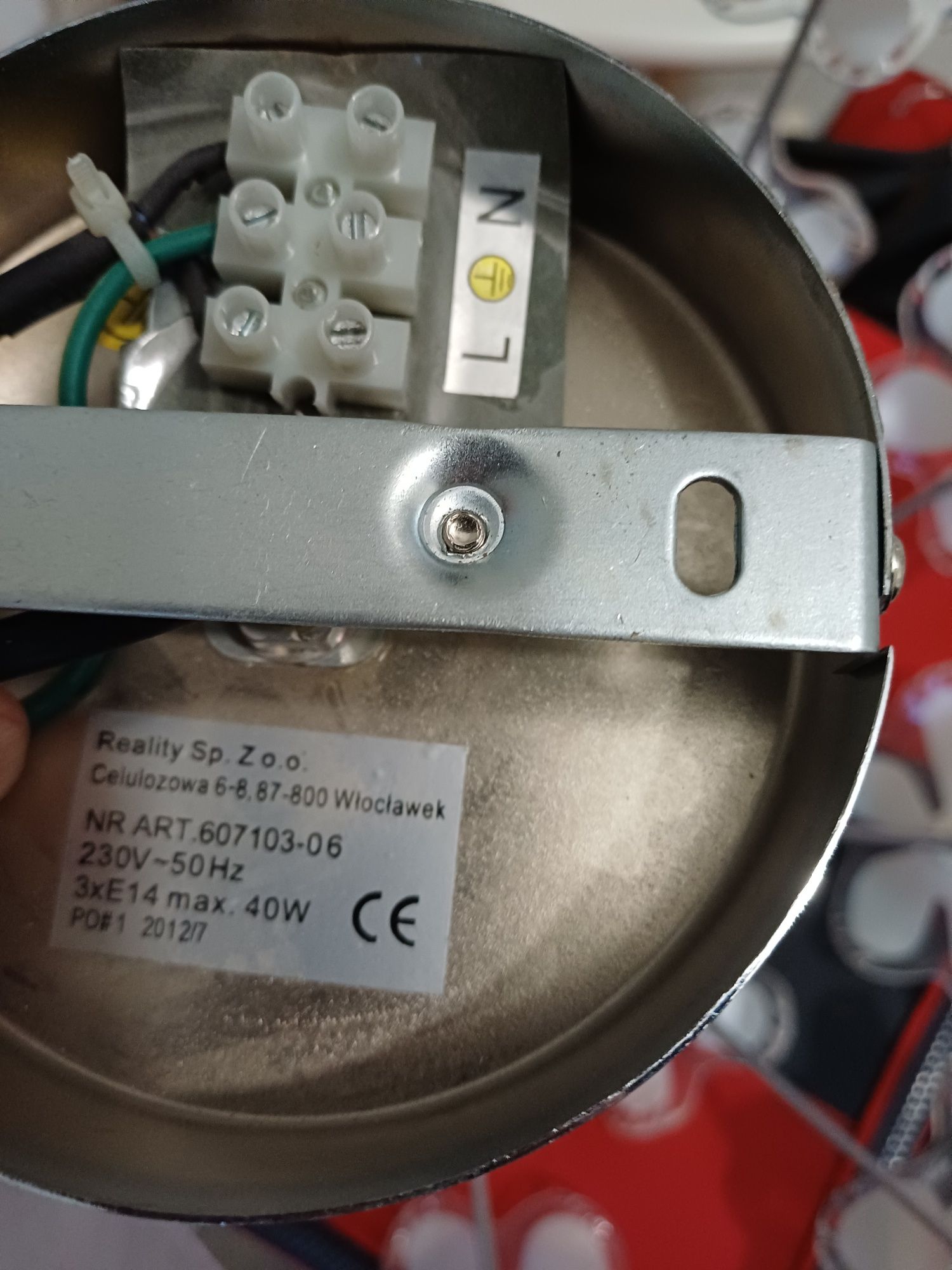 Lampa w kwiatki 3xE14 - stanie idealny