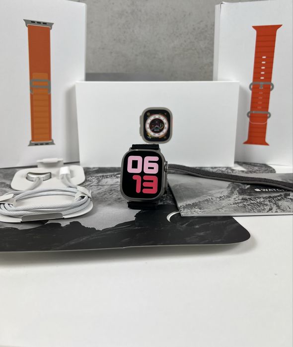 Apple Watch Ultra 49mm / duży zestaw / Jak nowy