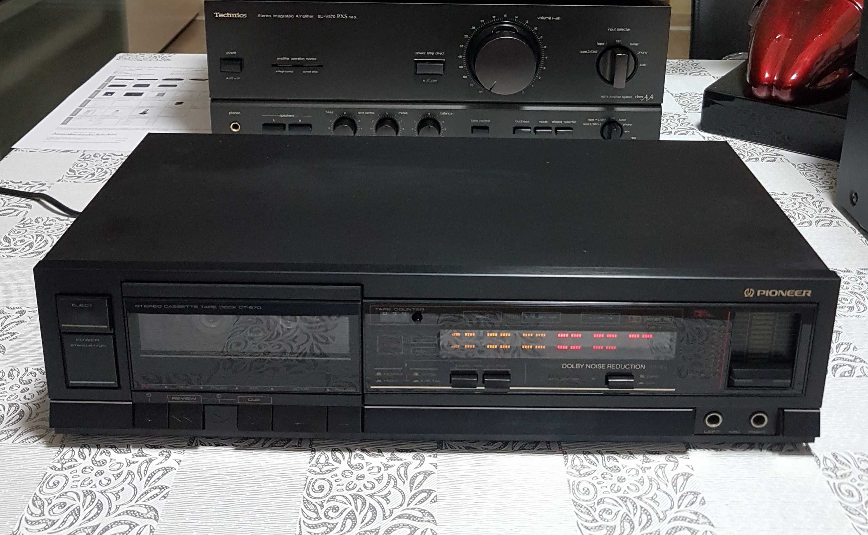Deck de Cassetes Pioneer CT-670, Em Excelente Estado