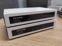 TP-LINK TL-SF1008D. SZTUK 2, wyposażony w 8 i 5 portów 100Mmbps.