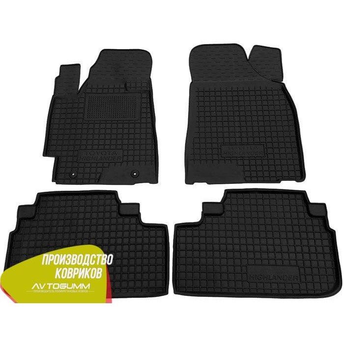 Коврики ACURA MDX (2006+/2014+)/Toyota Highlander (2008+/2014+) резина
