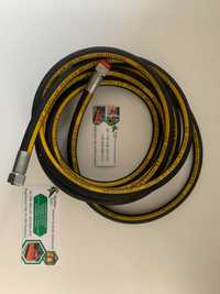 Przewód wąż hydrauliczny 1m M18x1,5mm Złączki kolanko/prosta DN10 3/8