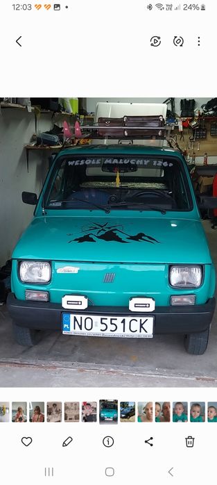 Fiat126p zestaw z przyczepką