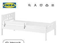 Łózko 70/160 białe, dziecięce Ikea Kritter