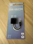 Rozdzielacz typu C dwa razy port ładowania USB C