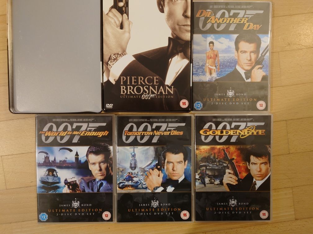 James Bond Pierce Brosnan x 4 BOX Płyty DVD metal Case stan Idealny EN