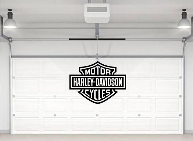 Naklejka na ścianę Harley-Davidson 130x100cm do garażu na bramę
