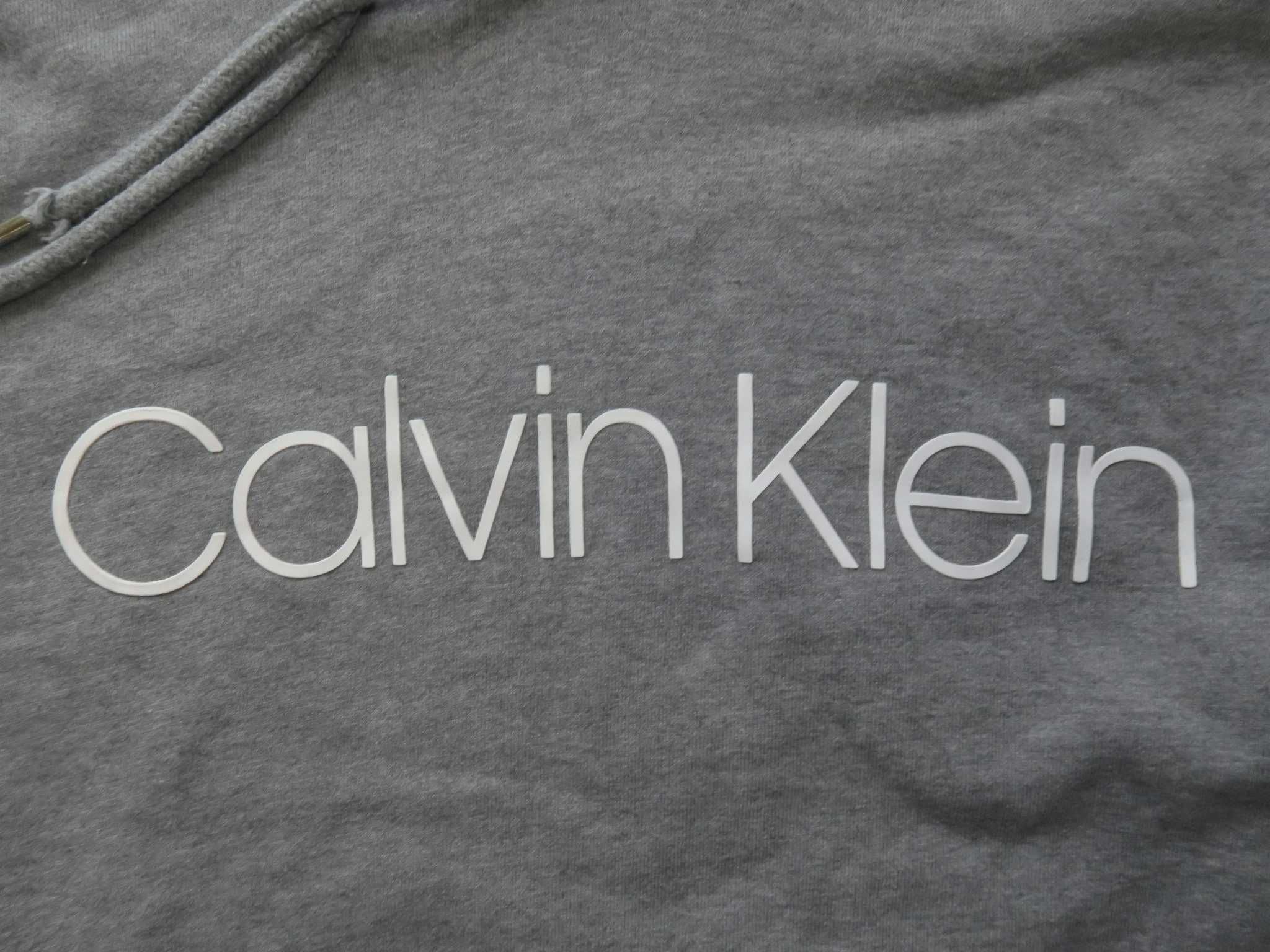 Calvin Klein bluza z kapturem duże logo hoodie M