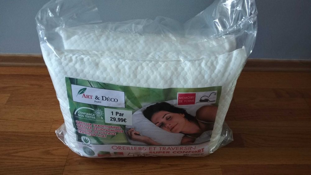 Conjunto 2 almofadas viscoelásticas novas, embalagem fechada