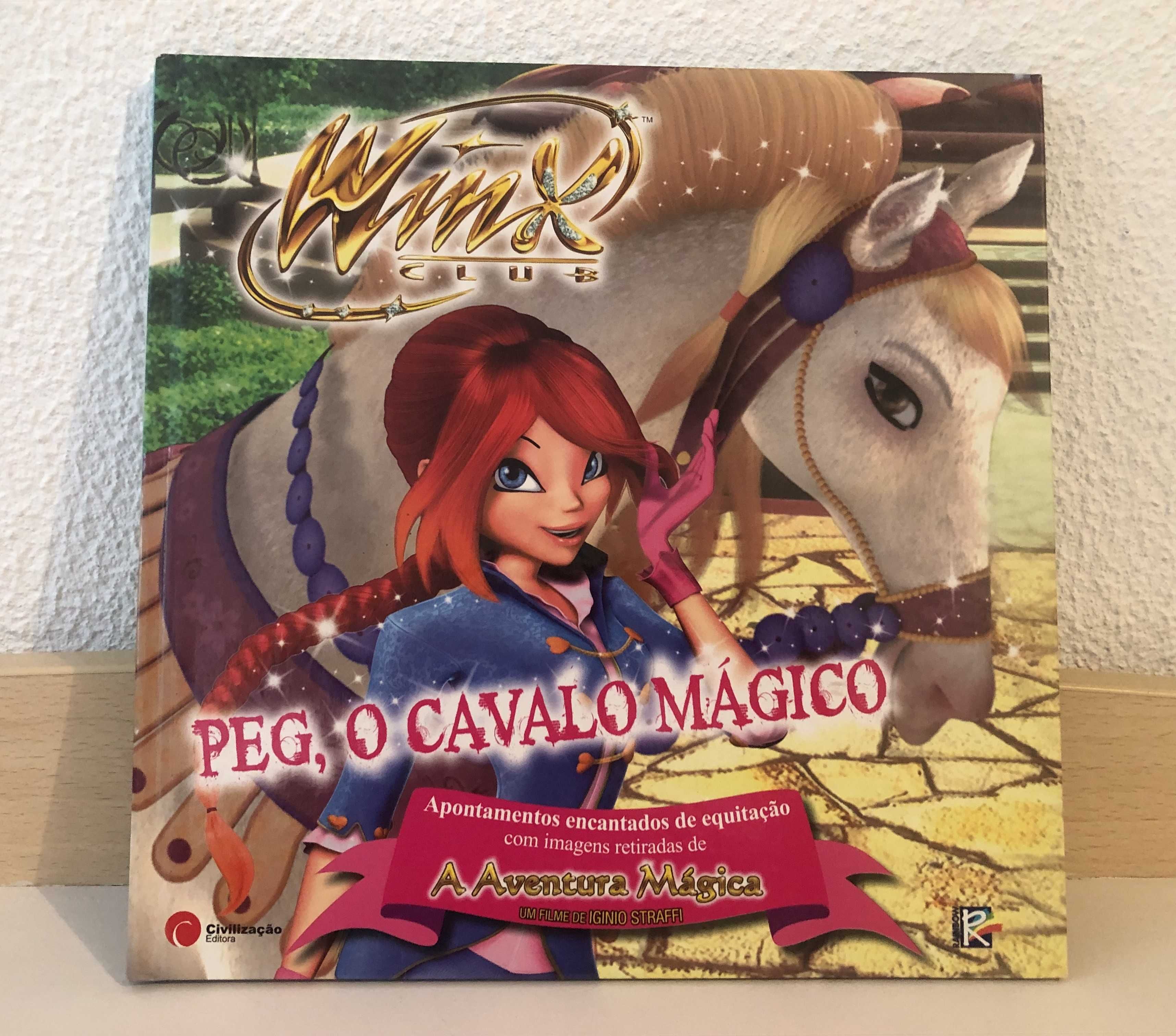 Livro "Peg - o Cavalo Mágico" (com muitas informações sobre cavalos)