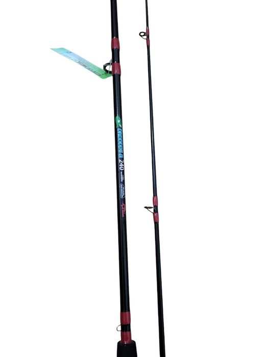 Крокодил Crocodile спиннинг белый штекер и с закруткой черный 2.1м-3м