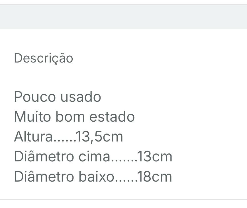 Abajur cor beje bom estado
