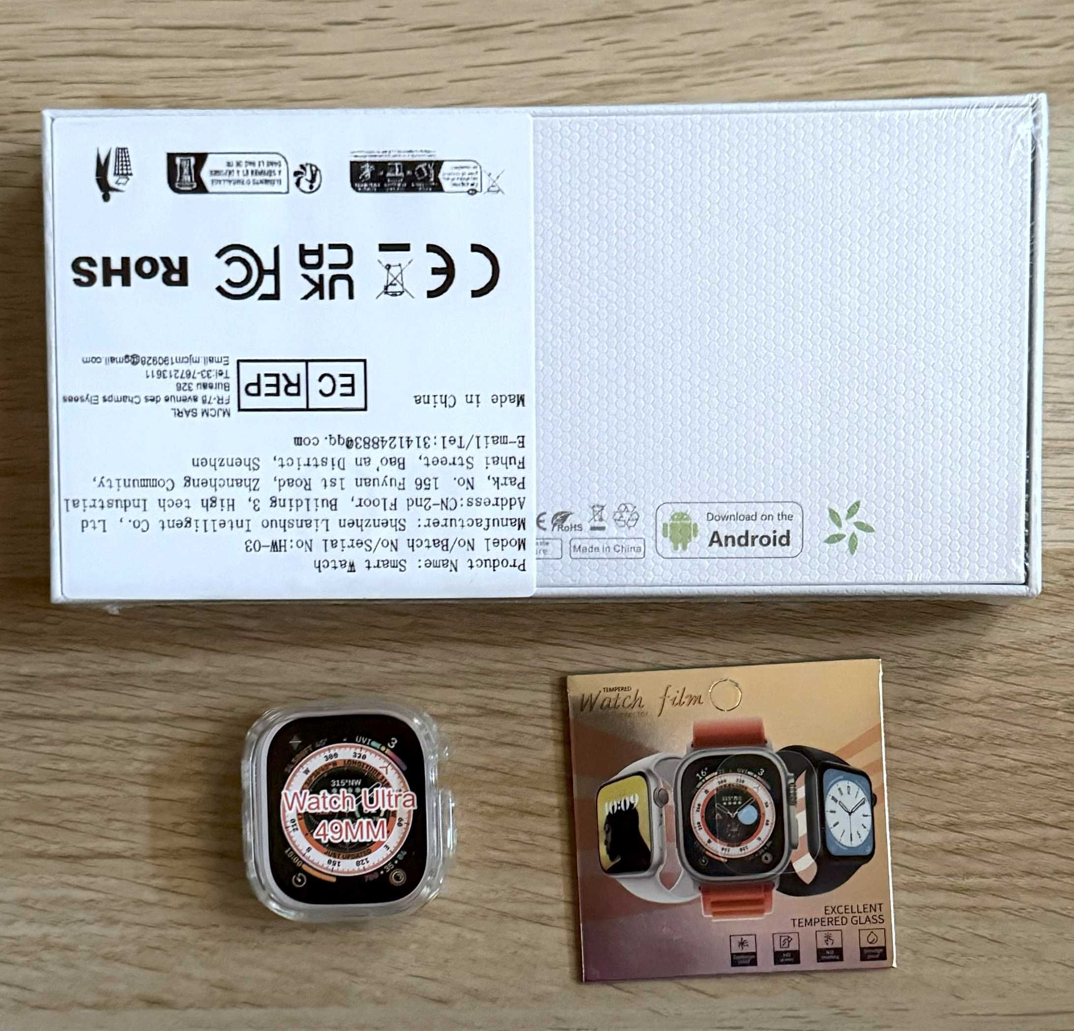 Smartwatch HK10 Ultra3 Max 2,02" AMOLED PL czarny