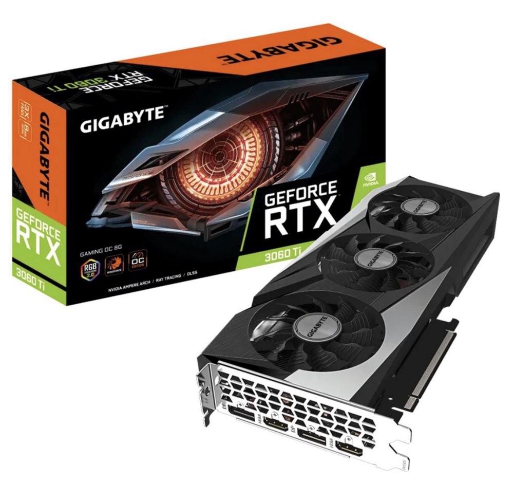 Відеокарта Gigabyte RTX 3060 Ti Gaming OC 8G LHR