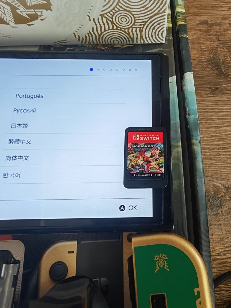 Nintendo Switch Branca Edição Limitada Zelda Ters Off The Kingdom