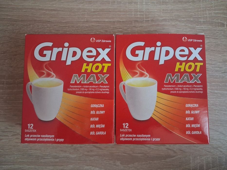 Gripex hot max - 2x 12 saszetek (nowe)