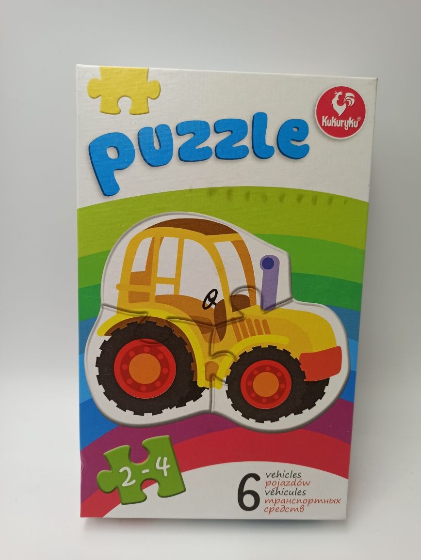 Kukuryku Pierwsze puzzle pojazdy 6 pojazdów