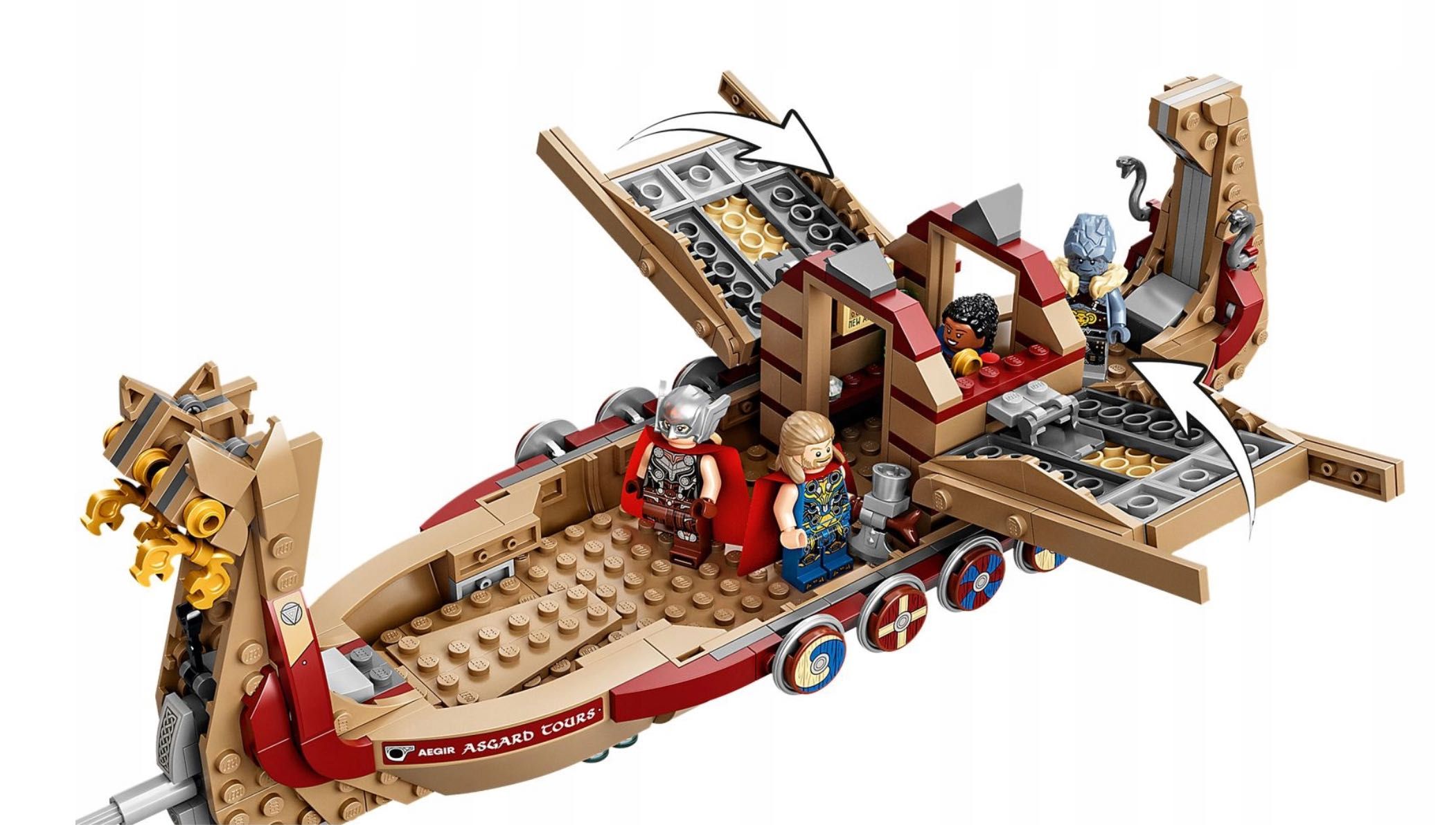 LEGO Super Heroes Thor 76208 Kozia Łódź