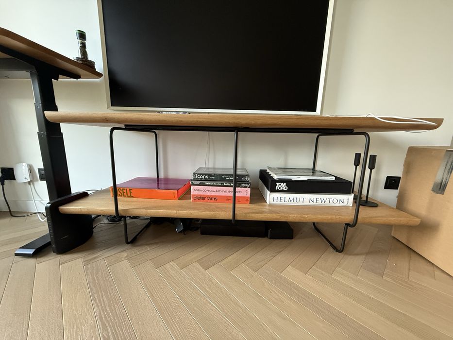 Regał dębowy naturalny / szafka rtv Loft decora