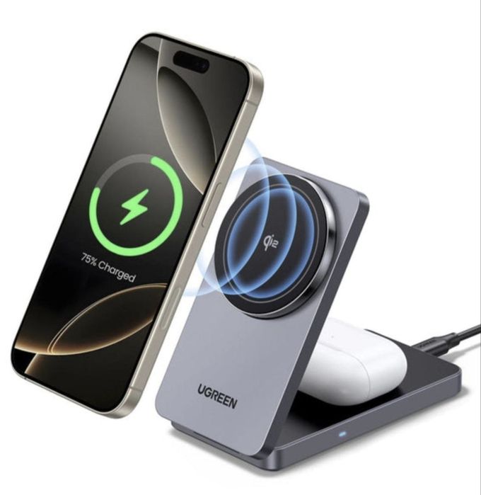 Магнітна безпровідна зарядка 2 в 1 UGREEN