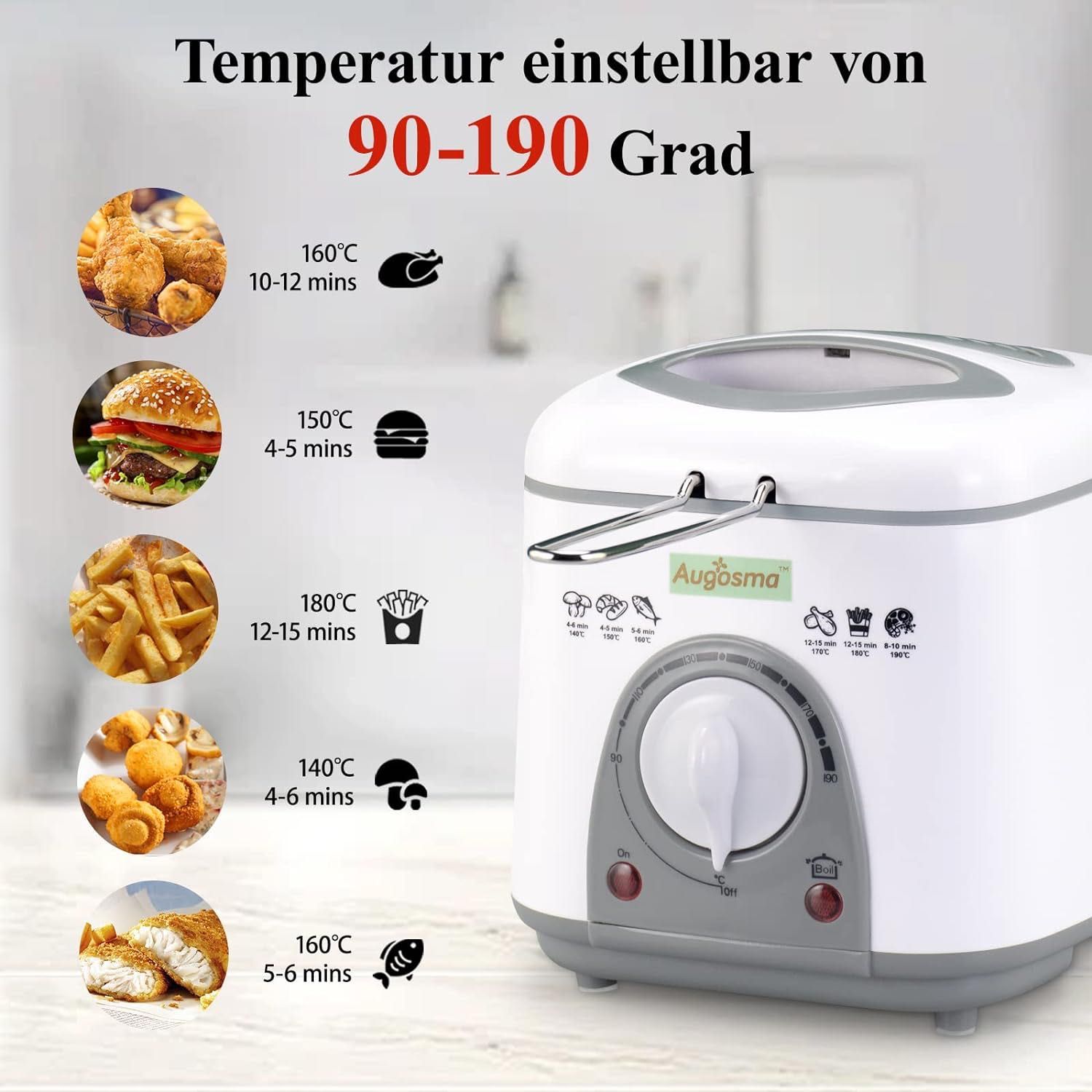 Mini frytkownica olejowa 1litr mała frytkownica pojedyncza