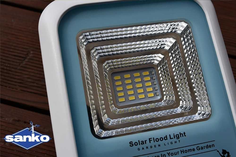 Lampa solarna SANKO LED E1 30W panel słoneczny 8W czujnik ruchu pilot