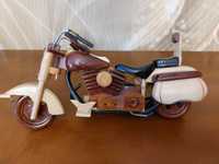 Drewniany  model motocykla figurka dla kolekcjonerów