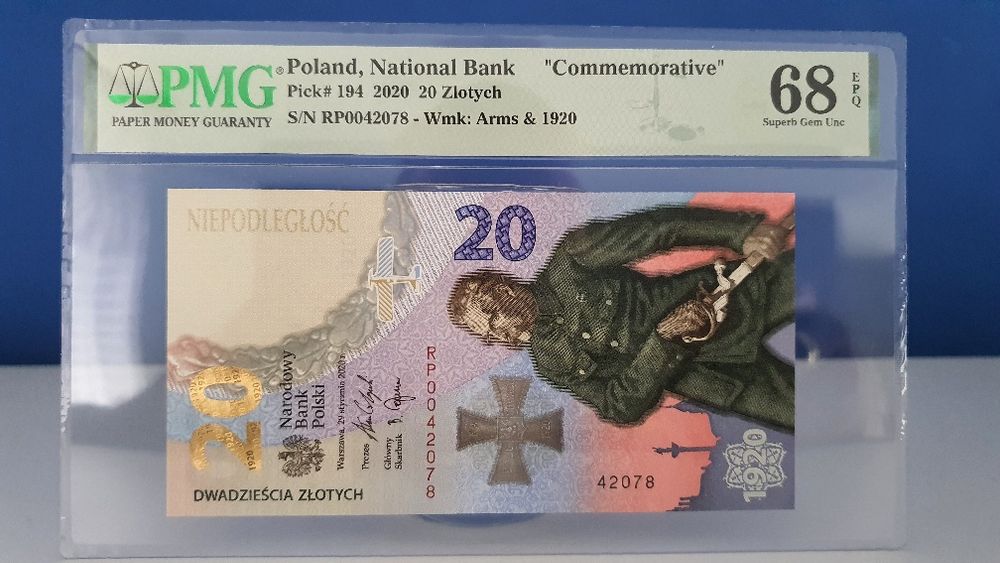 Banknot 20 złotych Bitwa Warszawska