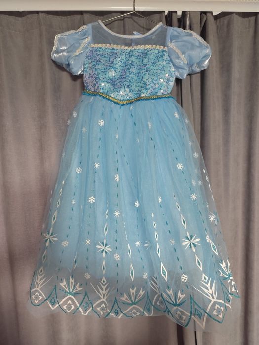 Сукня на дівчинку Ельза. Сукня сніжинка. Розмір 100-120