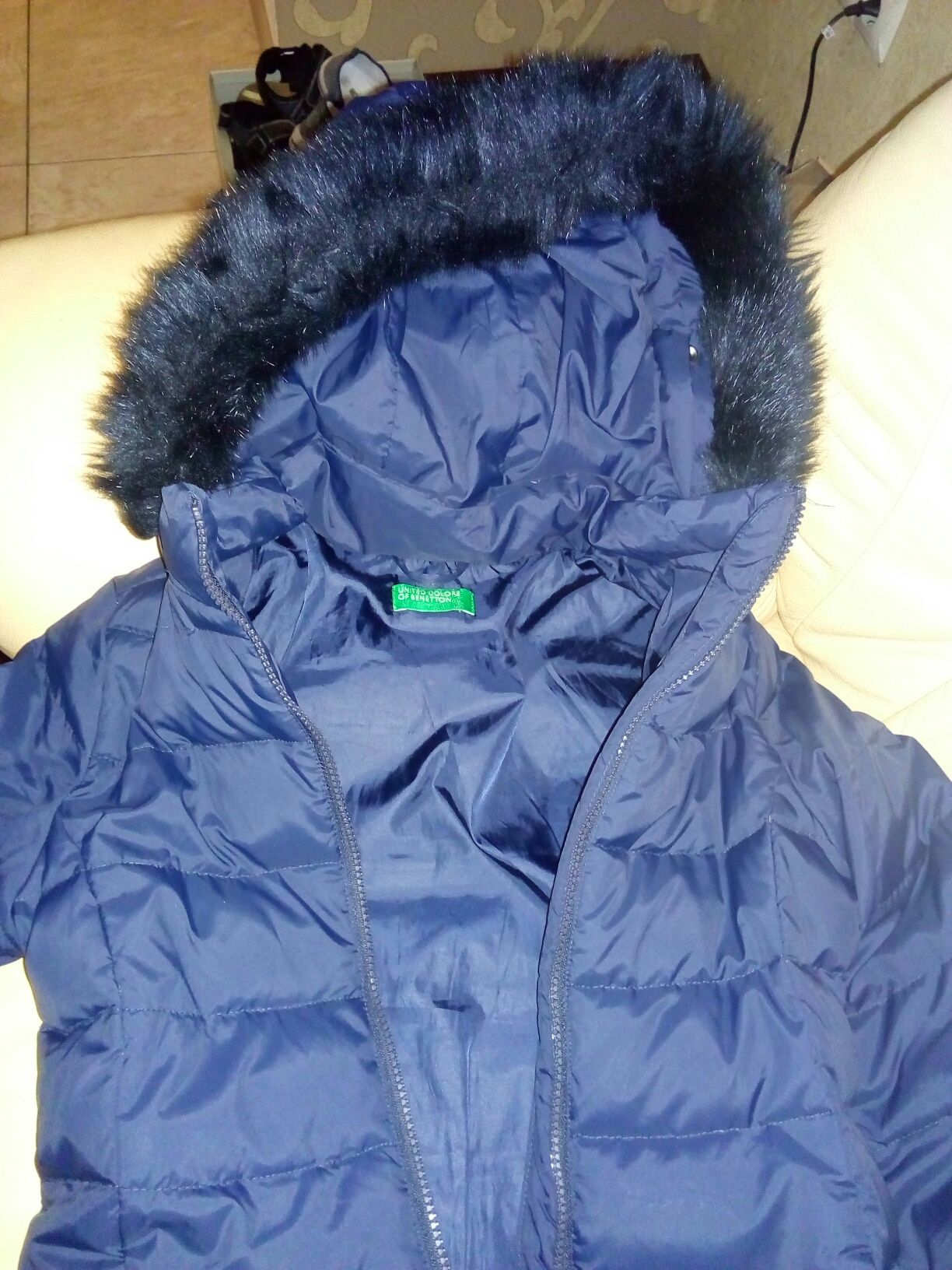 Куртка зимняя пуховик Benetton р 140-146