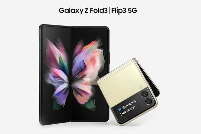 Samsung Galaxy Z Fold 3 e Z Flip 3  **Lançamento**  desde: