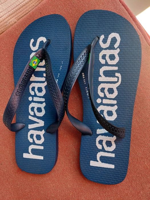 Havaianas originais azuis